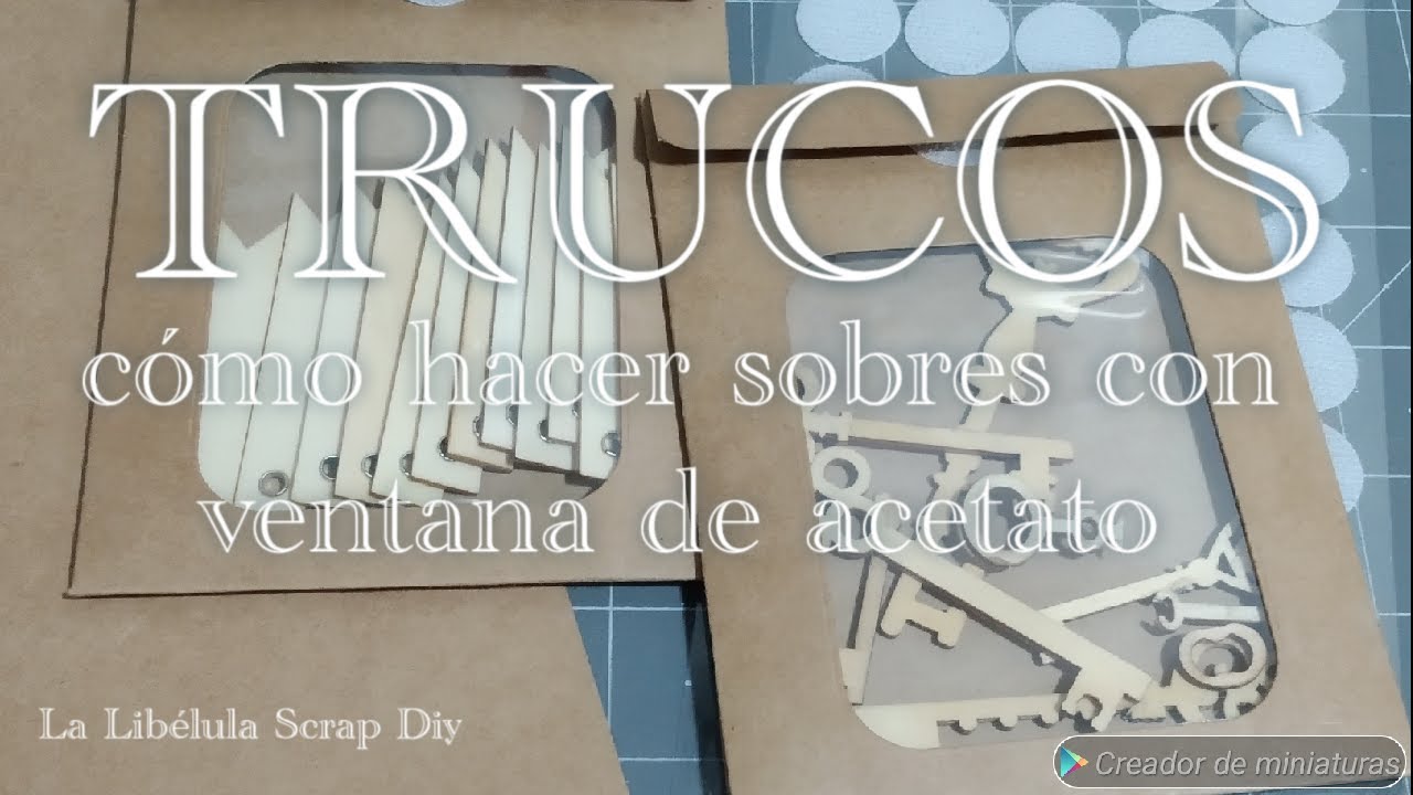 TRUCOS - CÓMO HACER SOBRES CON VENTANA DE ACETATO