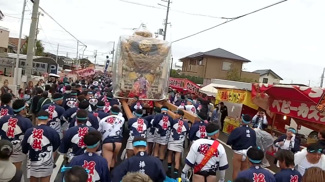 坂出屋台お旅所出立2025年魚吹八幡神社本宮③10月22日