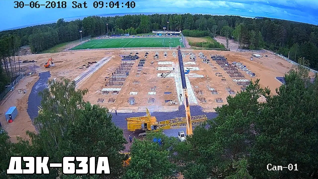 Монтаж гусеничного крана ДЭК-631А
