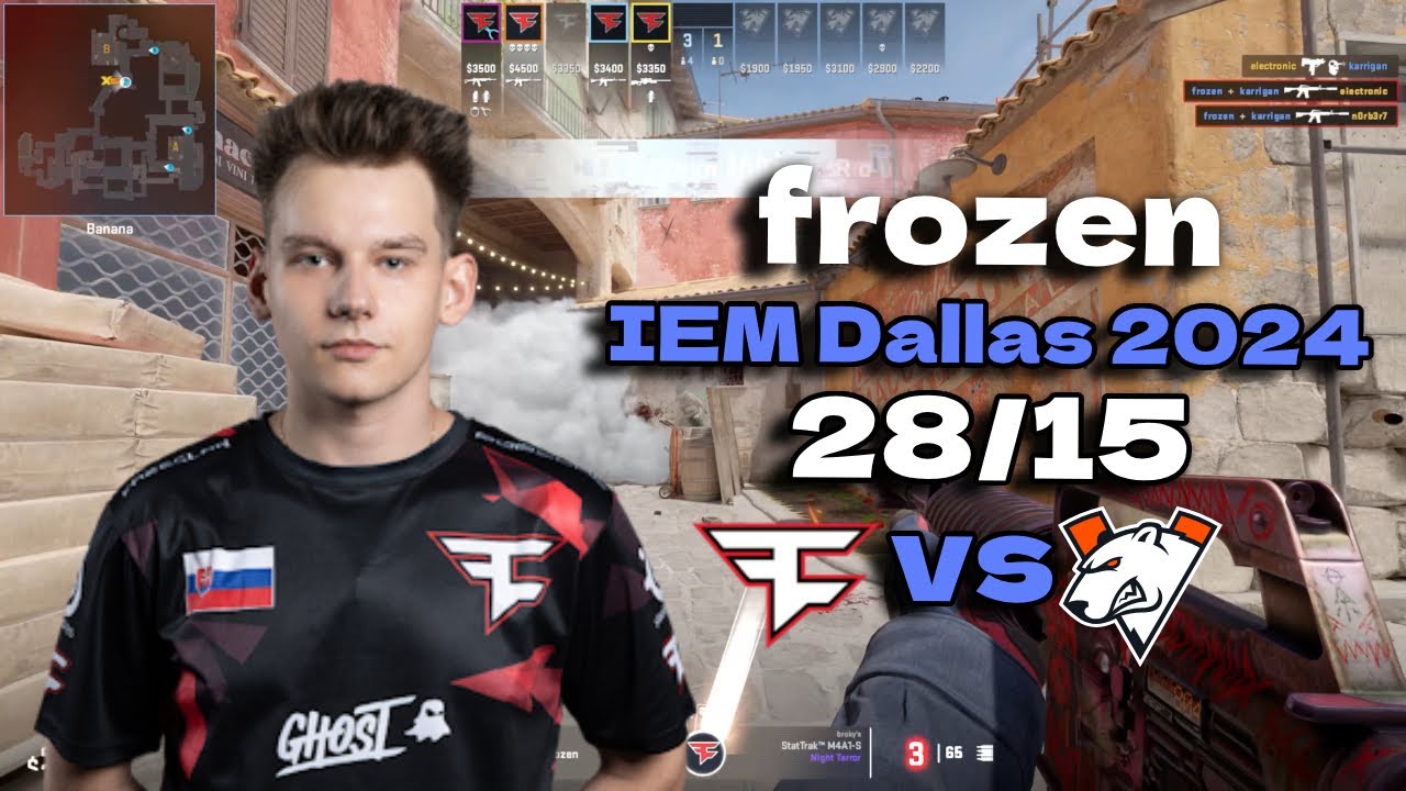 FaZe frozen (28/15) vs Virtus.pro (Inferno) @ IEM Dallas 2024 #cs2 #pov #demo