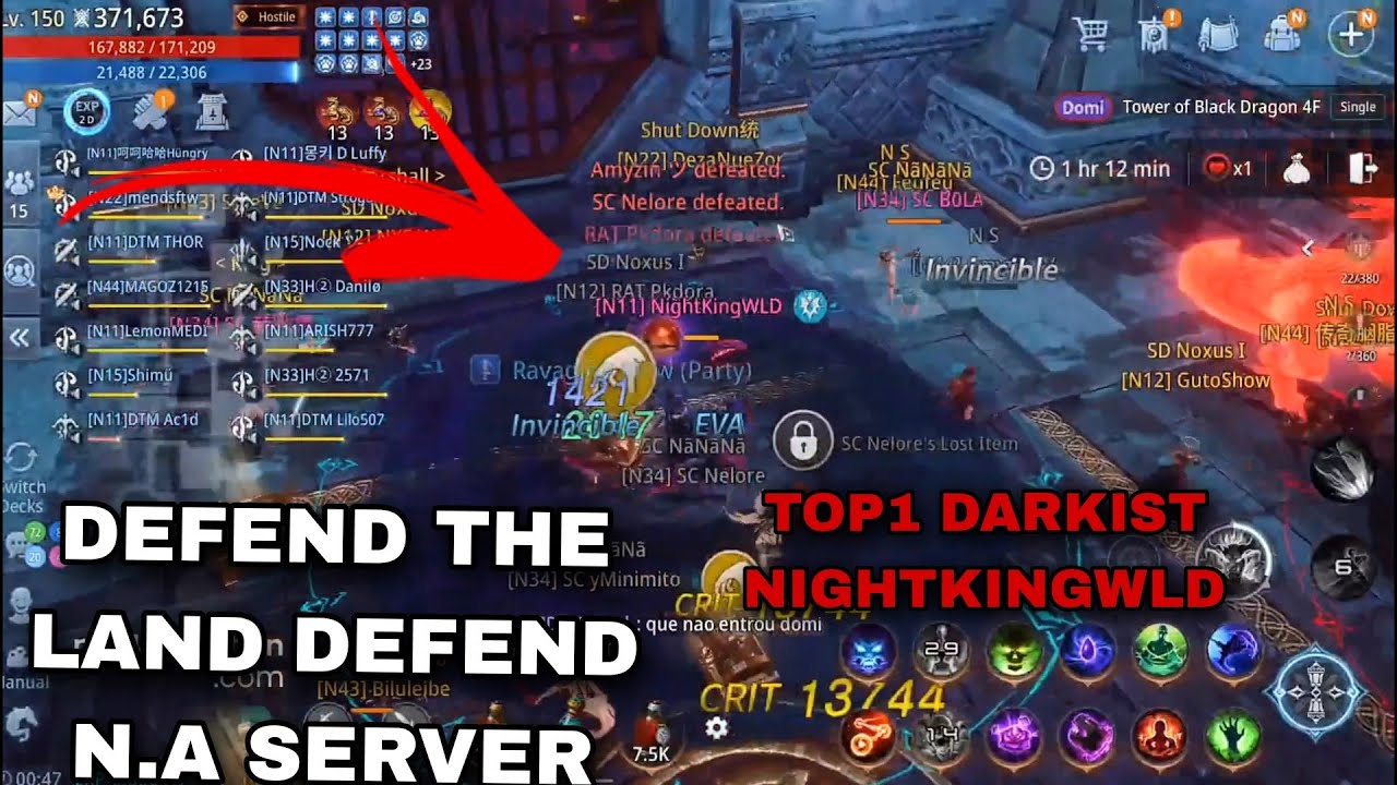 Mir4 DEFEND THE LAND DEFEND N.A SERVER TOP 1 DARKIST NIGHTKINGWLD HIGHLIGHTS #mir4 #mir4global #nft