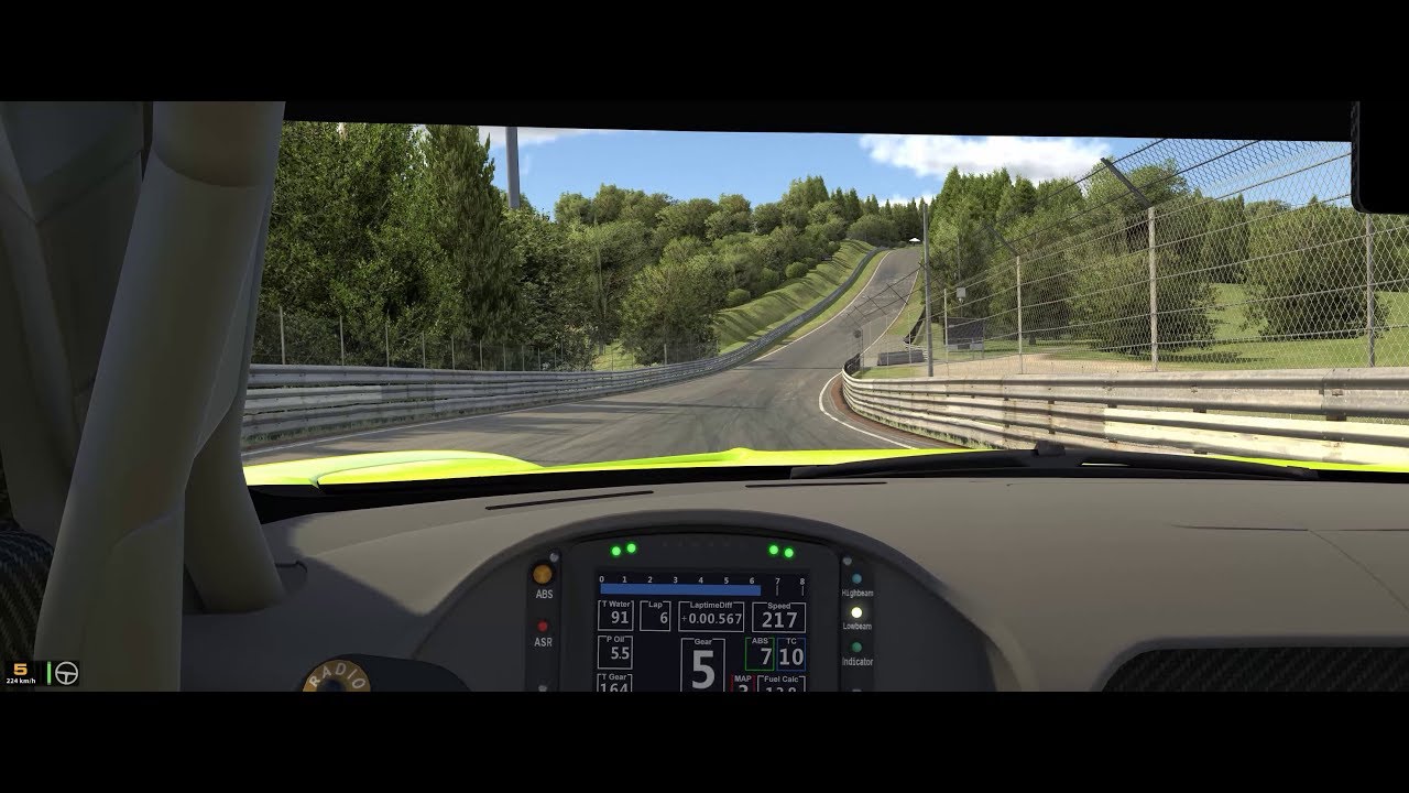iRacing 21:9 AMG GT3 @ Nurburgring Nordschleife 24h Onboard