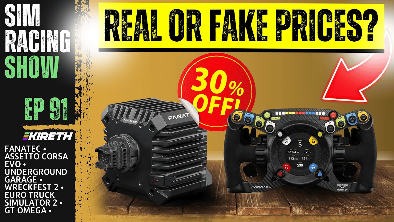 Fanatec Price DROPS, Assetto Corsa EVO Track Leaks! (Sim Racing Show EP 91)