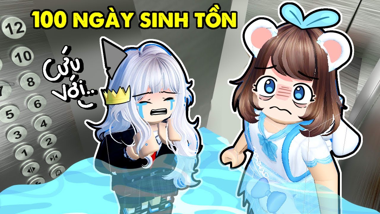Simmy V&agrave; Sammy Sinh Tồn 100 Ng&agrave;y Trong THANG M&Aacute;Y Trong Roblox 😭⁉️