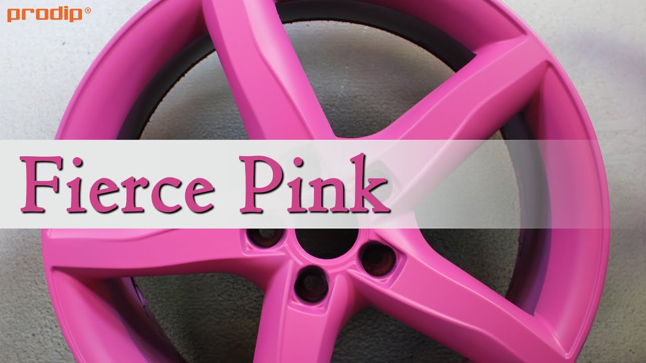 Plasti Dip Fierce Pink - How to apply PlastiDip on Rims