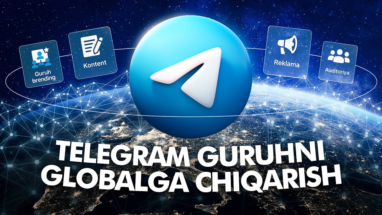 Telegram guruhni globalga chiqarish, Qanday qilib telegram kanalga odam ko’paytirish.