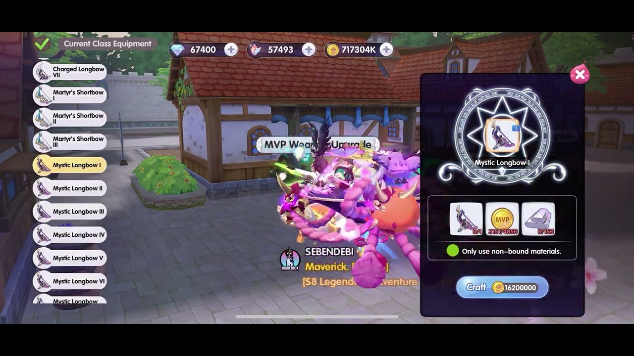 ROX[SEA] | Windhawk | Mystic Longbow Tier 1 | Test Dmg