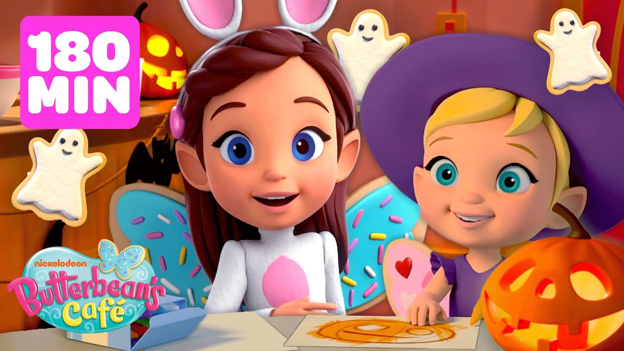 Butterbean & Cricket Find a Halloween Ghost in the Caf&eacute;! + MORE Bakes | 3 Hour | Shimmer and Shine