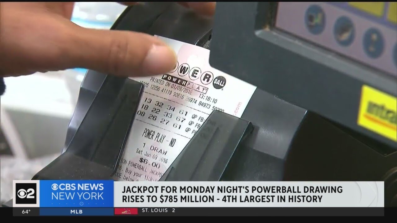 Jackpot for Monday night's Powerball drawing rises to $785 million, fourth largest in history