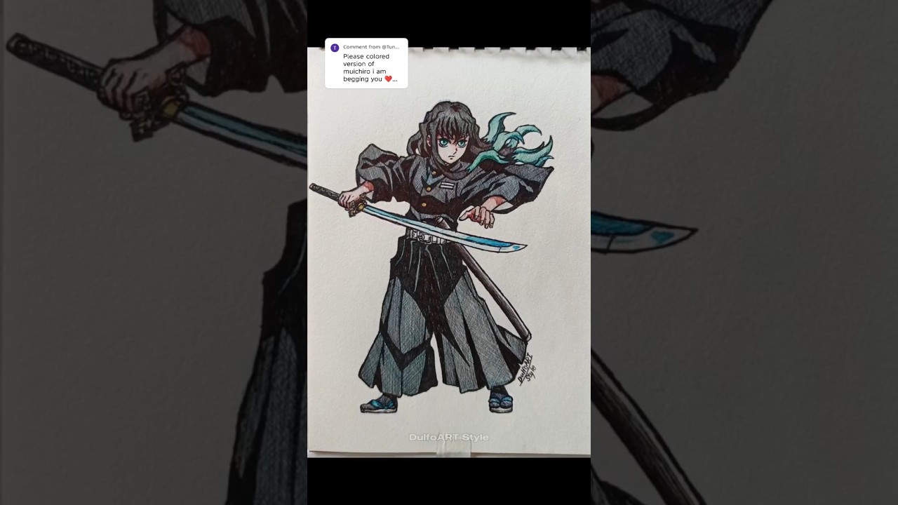 Muichiro Tokito, speed drawing #anime #drawing #muichiro #demonslayer #art #animeart #animedrawing
