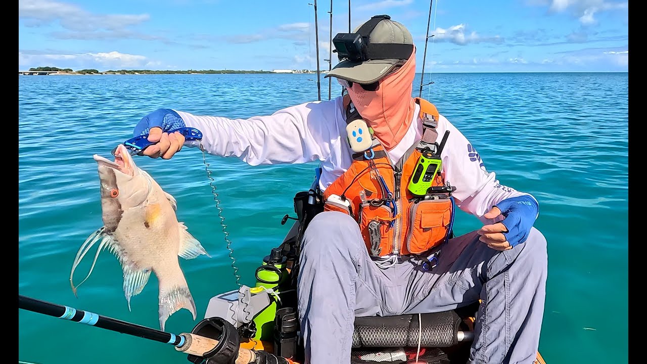 First Time Kayak Fishing in the Florida Keys - Islamorada Channel 2 and 5 Bridges 佛罗里达 Keys 皮划艇钓鱼
