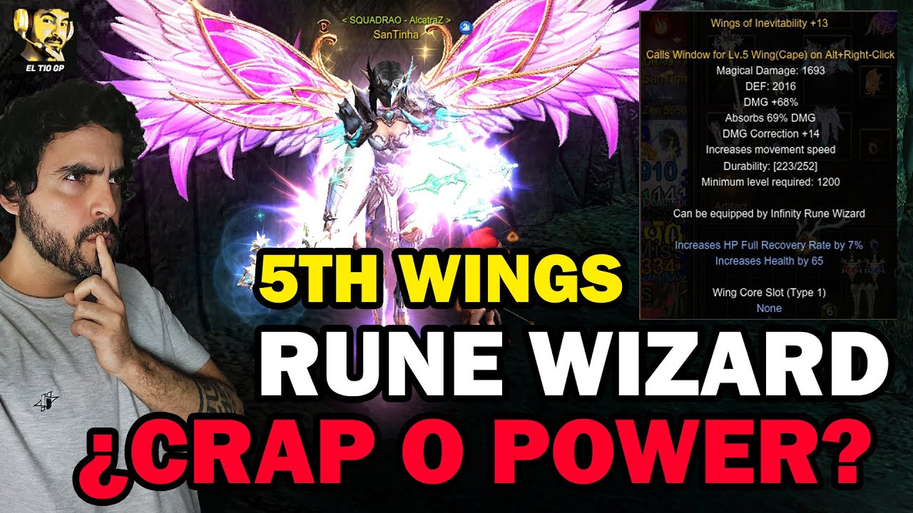 RUNE WIZARD 5TH WINGS "ANALISIS & RENDIMIENTO"😱🔥l Mu online S19.2.2