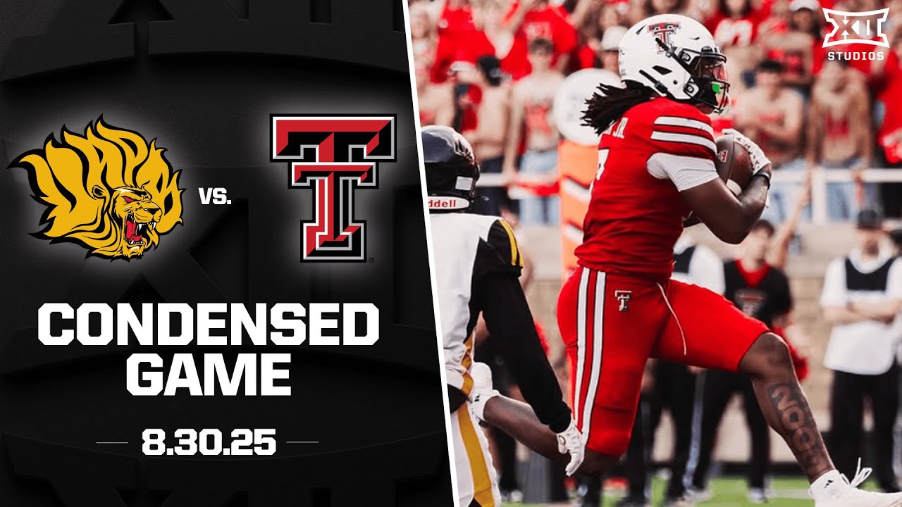 Arkansas Pine-Bluff vs. #23 Texas Tech Condensed Game | 2025 Big 12 Football