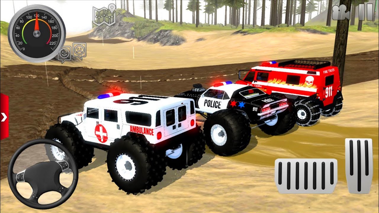 Jaggos de Amulance car Driving - Motor Dirt Bikes Racing Simulator 3D 2025- Android GamePlay#2 [FHD]