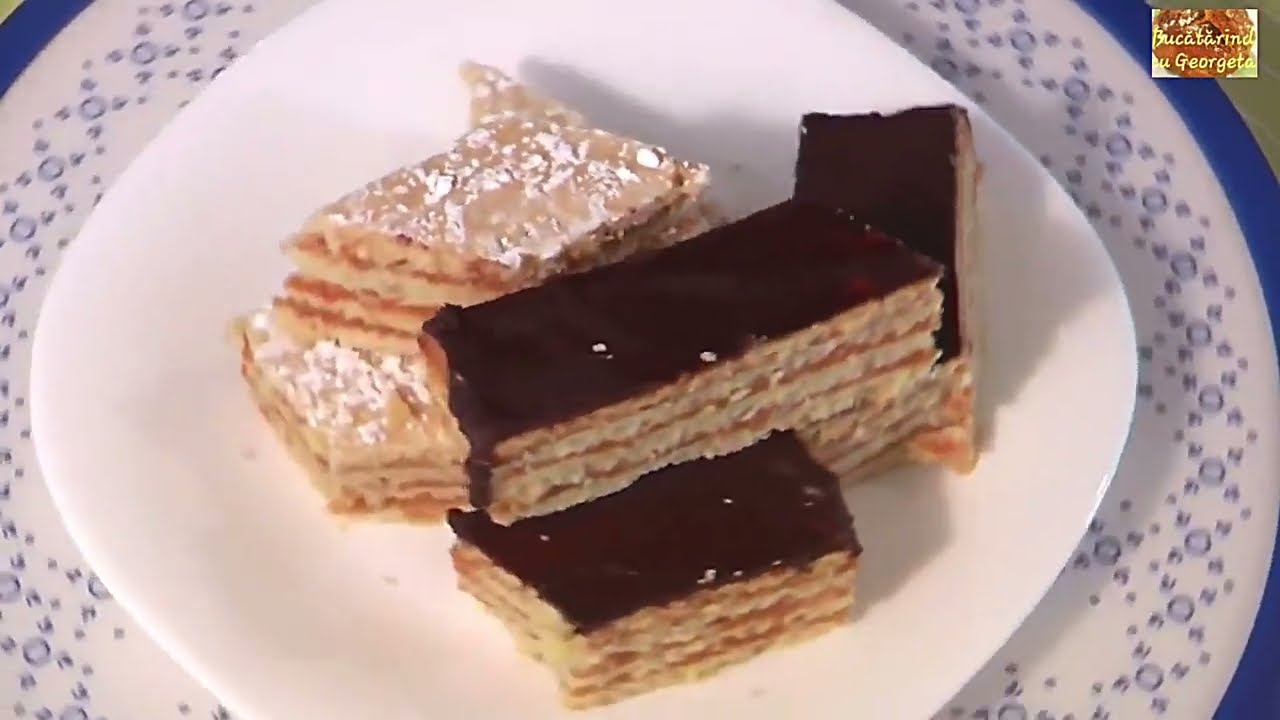 Prajitura de post cu foi fragede si crema de caramel #568