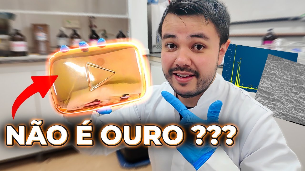DO Que a Placa do YouTube É Feita ? A QUÍMICA Por Trás do Símbolo do YouTube (GOLD BUTTON)