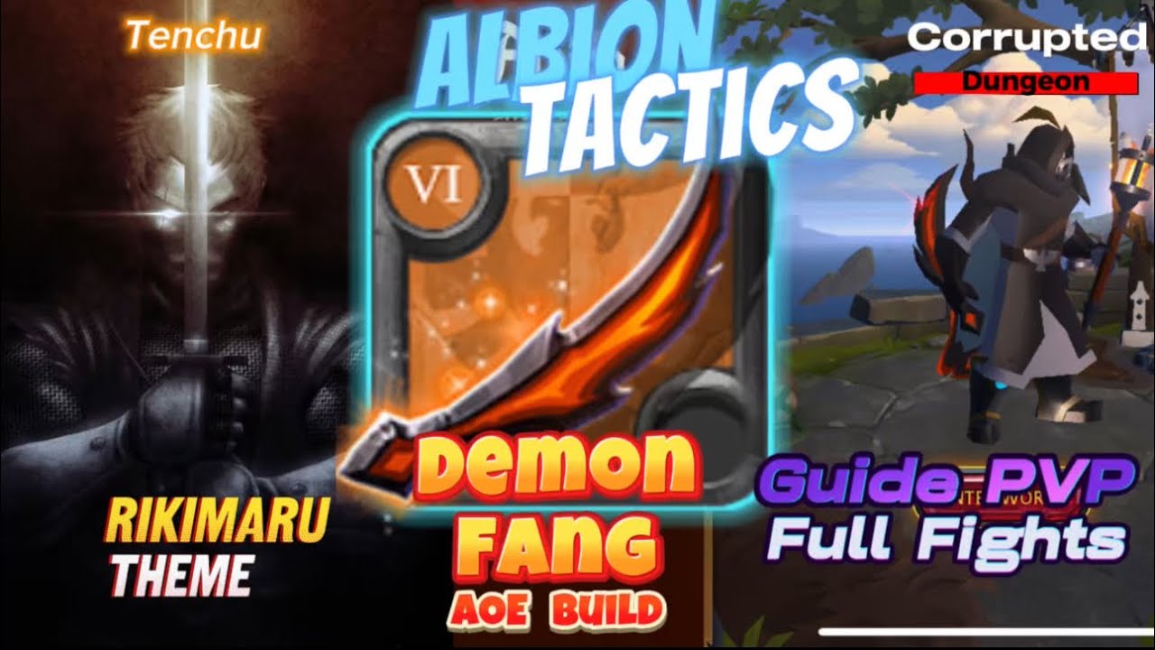 Albion Tactics DemonFang AOE Build | Fights & Guide | Albion Online (Beginner to Pro)