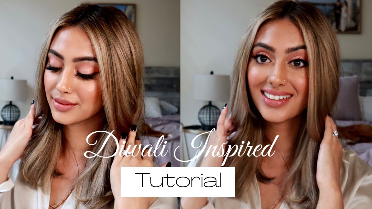 PEACHY GOLD GLAM | Diwali Inspired Makeup Tutorial | Priya Jani Patel