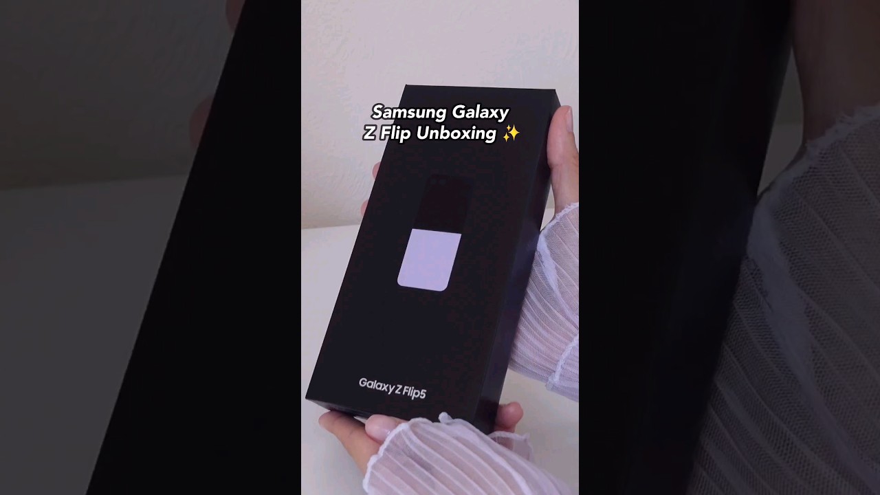 💜 Samsung Galaxy Z Flip 5 Unboxing Aesthetic ✨