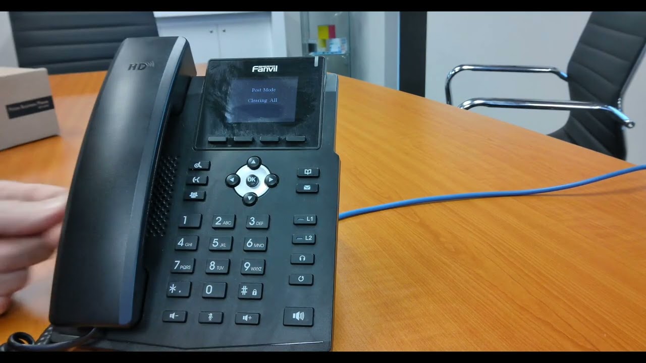 How to restore factory defaults on Fanvil phone handset