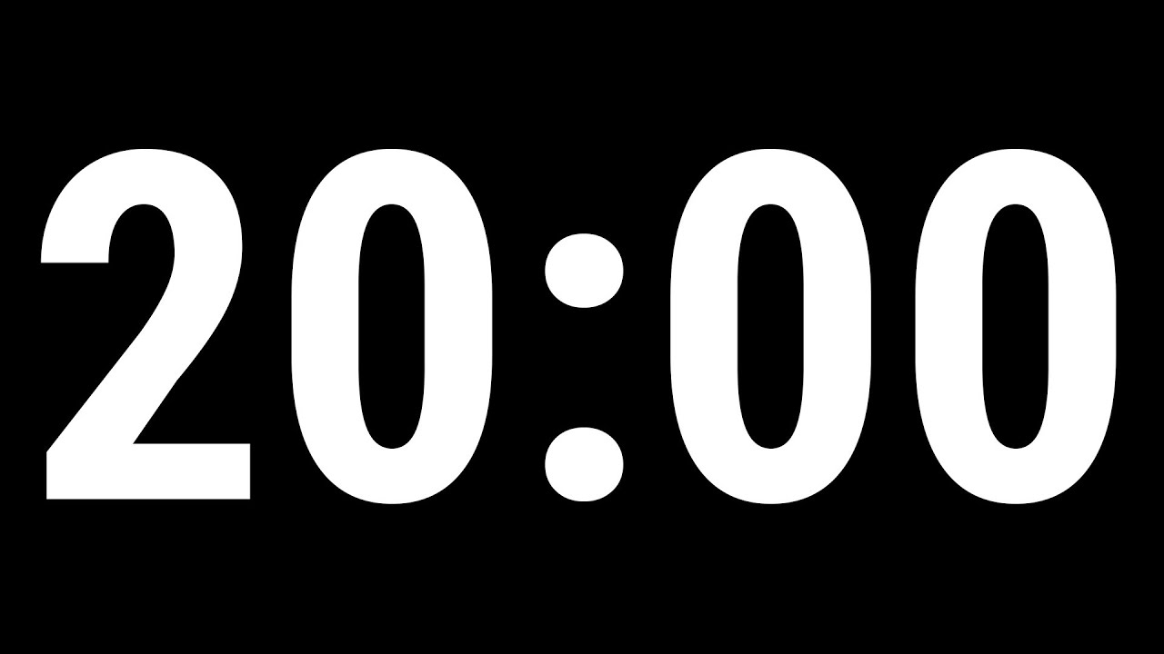 20 Minute Timer with Alarm | No Ads