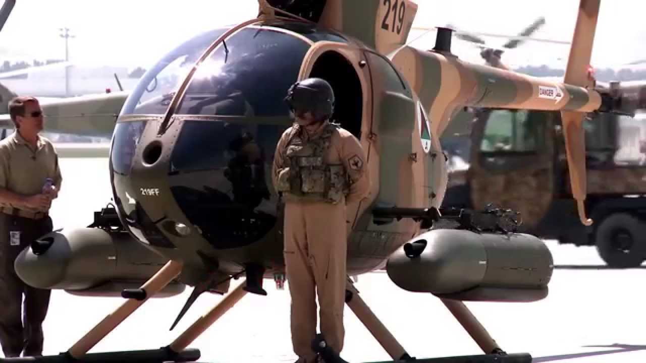 MD530F Cayuse Warrior with HMP400 0.50 machine gun pods (Afghan Air Force)