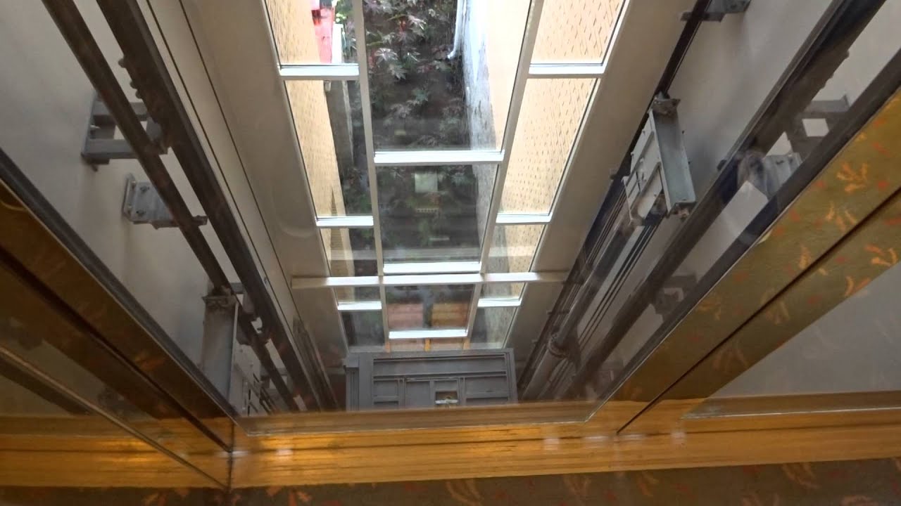 AMAZING! 1991 SEMAG Roped Hydraulic Scenic Elevator/Lift@Naantali Spa Hotel, Naantali, Finland