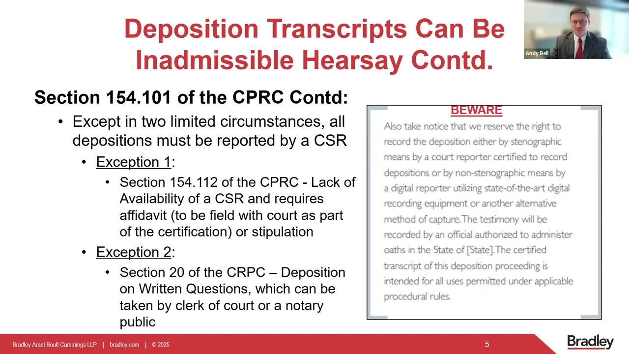 HYLF CLE   Court Reporting 101