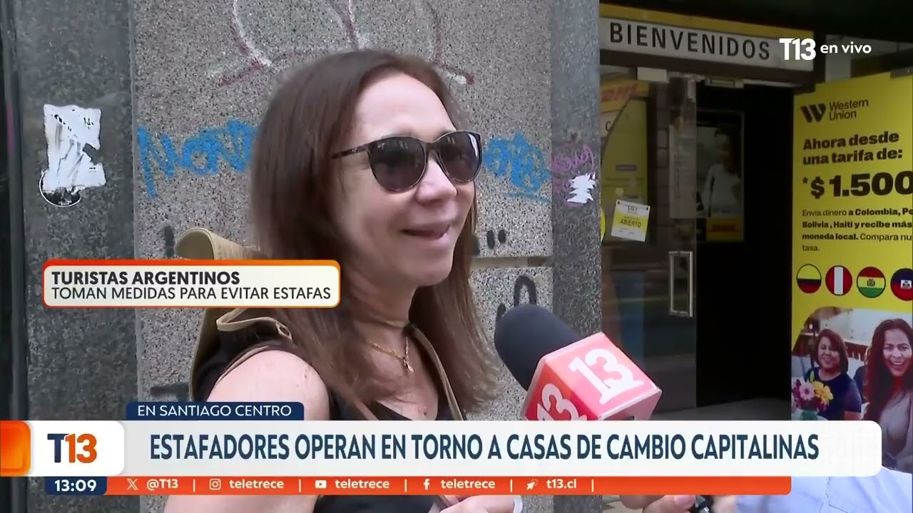 Estafan a turistas argentinos en Santiago Centro