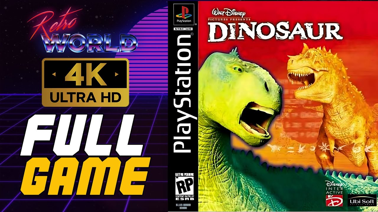 Disney's Dinosaur (PS1) | Playstation Longplay | No Commentary 4K