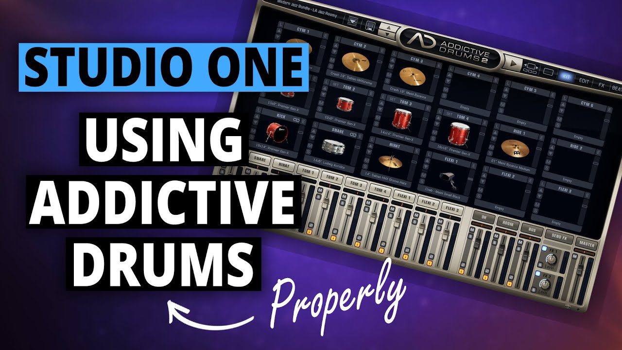 How to use Addictive Drums 2 PROPERLY in Studio One!
