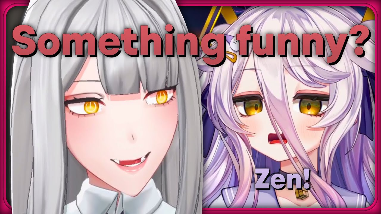 Henya surprises Zen with a deeper voice after she scared her...