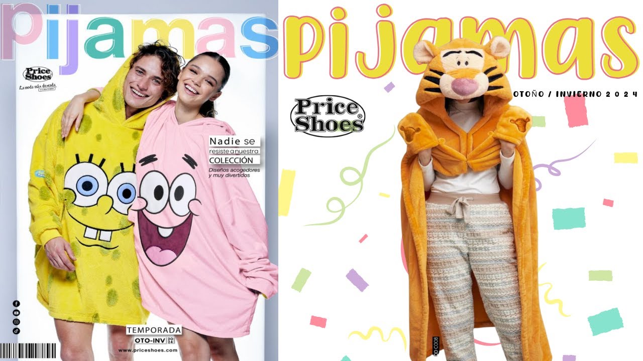 ✨Cat&aacute;logo PRICE SHOES Pijamas Temporada Oto&ntilde;o - Invierno 2024💤