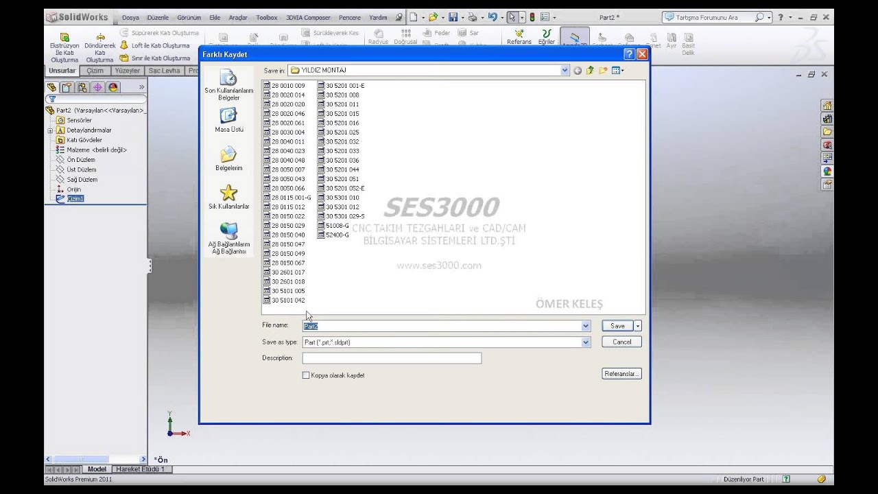 SolidWorks Özel Profil Oluşturma