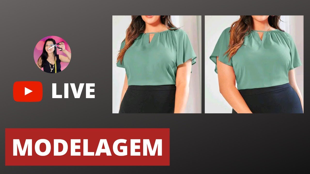 Modelagem blusa raglan com decote franzido | Gisele Maués