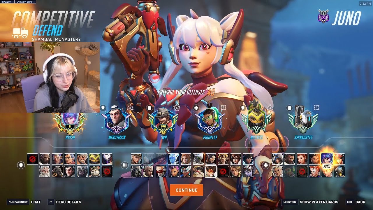 Вот как играть за Джуно в Overwatch 2 &mdash; геймплей за Джуно в 20 сезоне в Аспене.