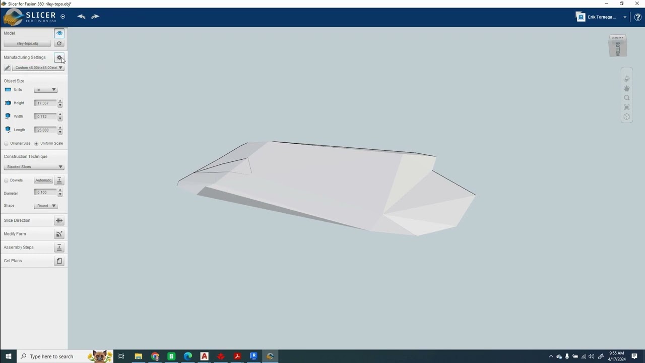Revit Topo Surface for Laser Cutting