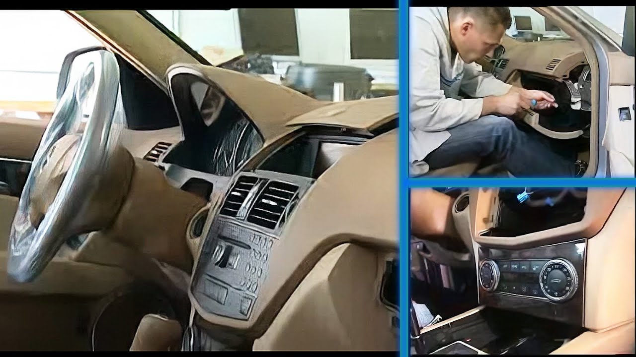 Retrait et Remplacement du Tableau de Bord de la Mercedes Classe C - Guide d'Entretien des Airbags