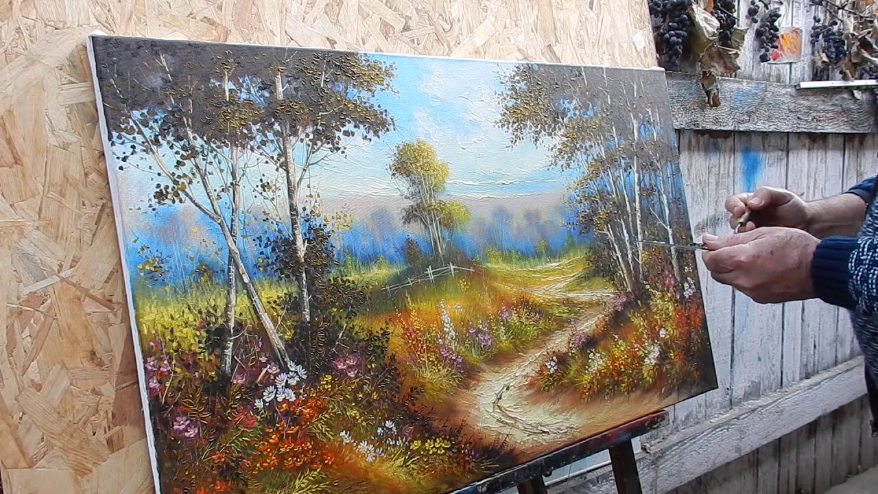 Tablouri in culori de ulei si acrilic tehnica impasto in cutit de paleta by Ion Voineagu - 3