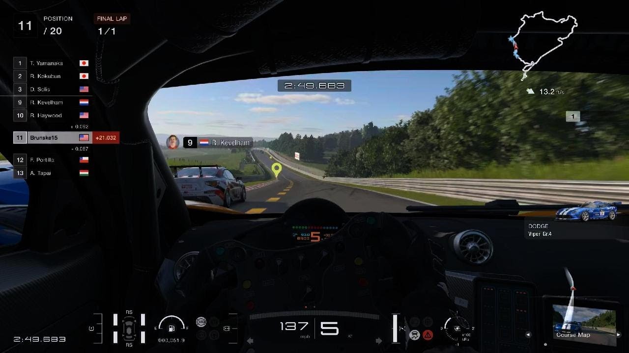 GT7 Nurburgring Difficult Pass McLaren Gameplay