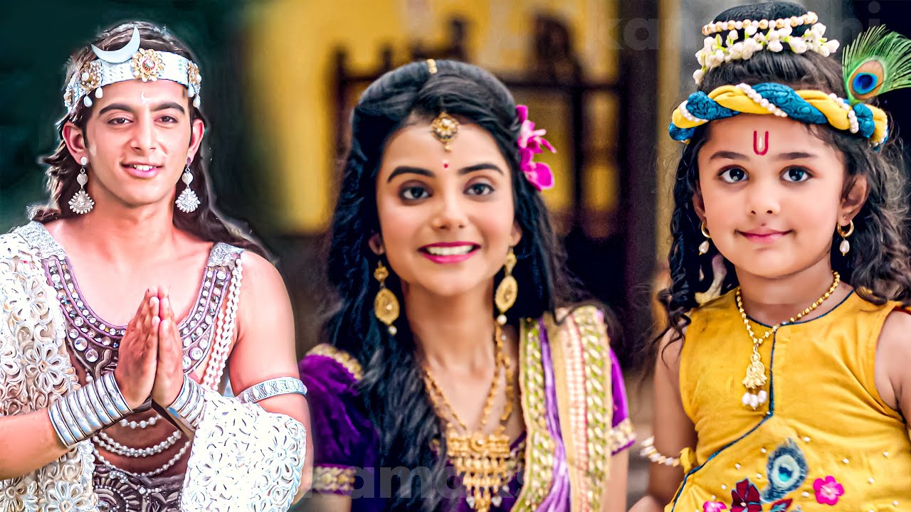 बाल कान्हा से मिलने आये चंद्रदेव जी | यशोमती मैय्या के नंदलाला | Shree Krishna Leela