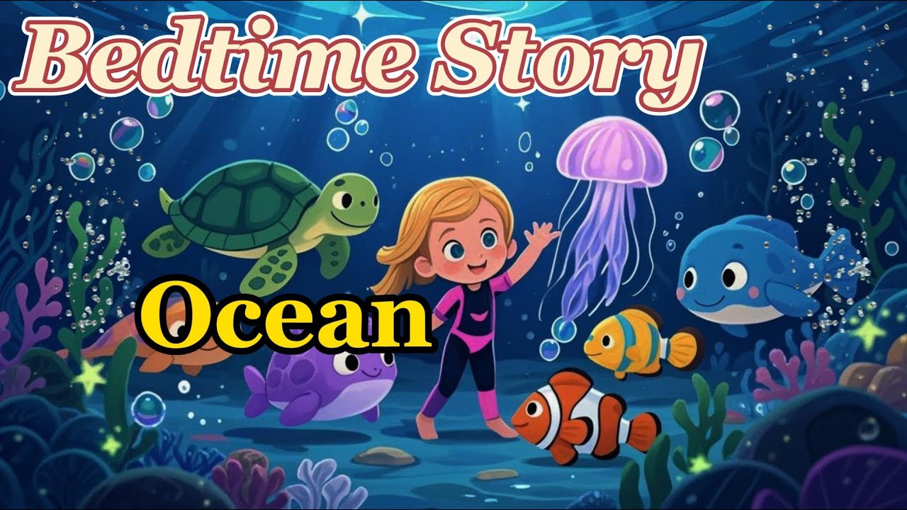 Goodnight Ocean  🌊  | Relaxing Soothing Music | The ULTIMATE Calming Bedtime Story for Kids