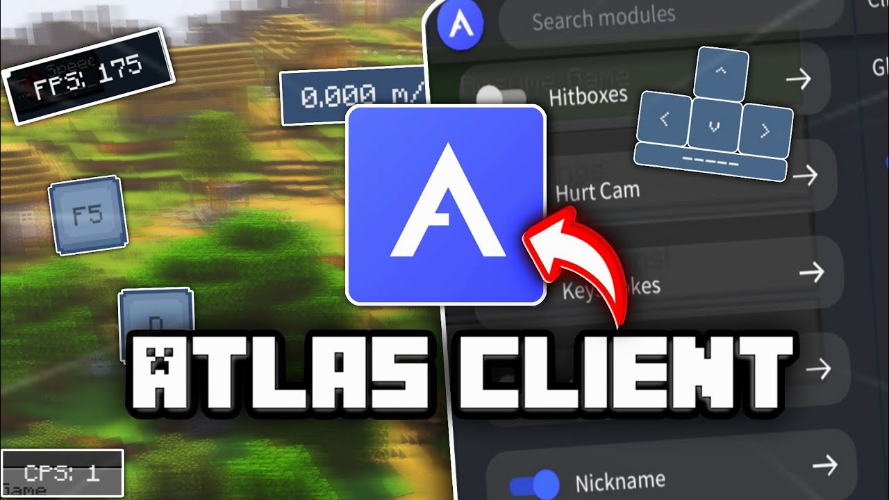 🔥ATLAS CLIENT For MCPE 1.21+ | 120+ FPS On Mobile 💀 || Atlas Client.