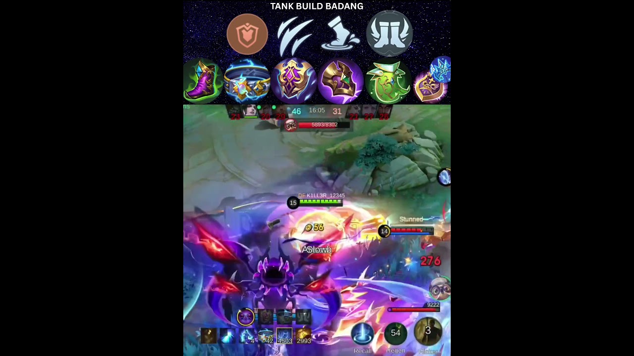 Badang tank build #MLBBGoldenMonth #MLBBCreator