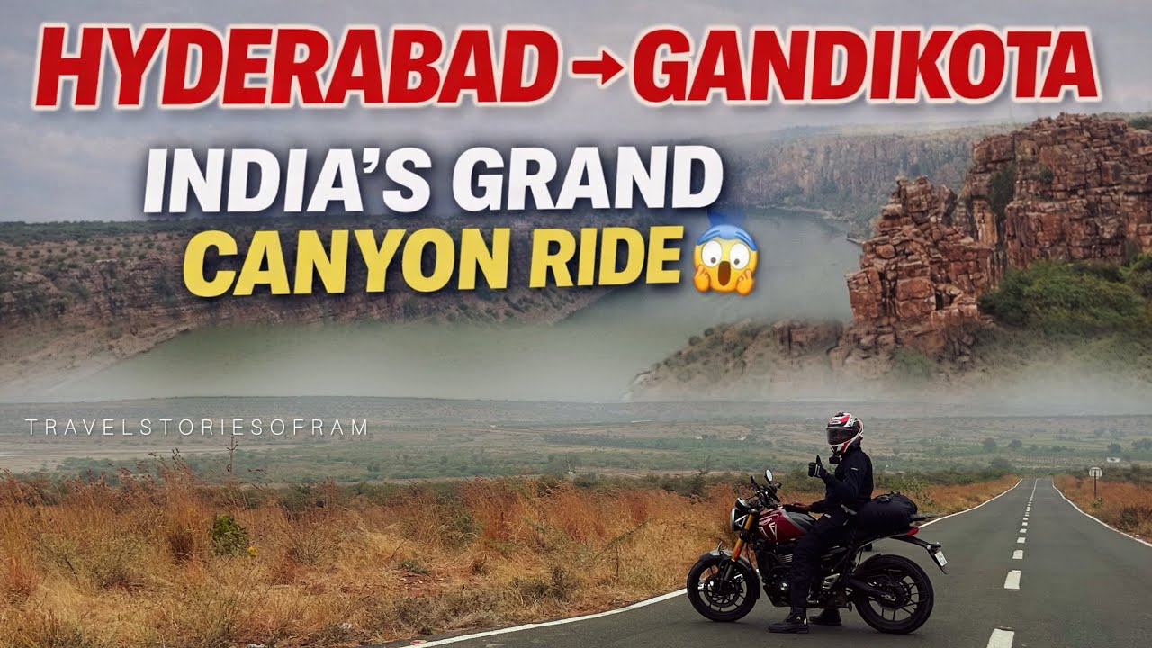 Hyderabad to Gandikota Bike Ride | India’s Grand Canyon | DAY - 1