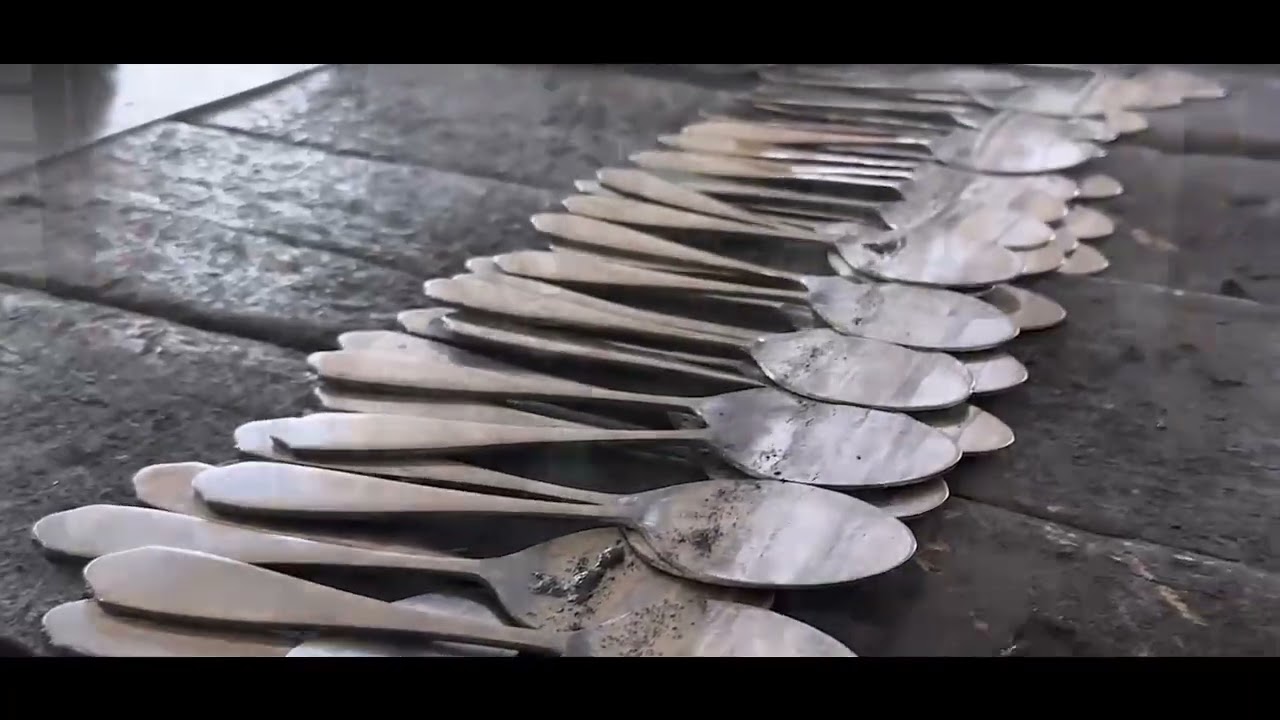 Cutlery making process in our factor