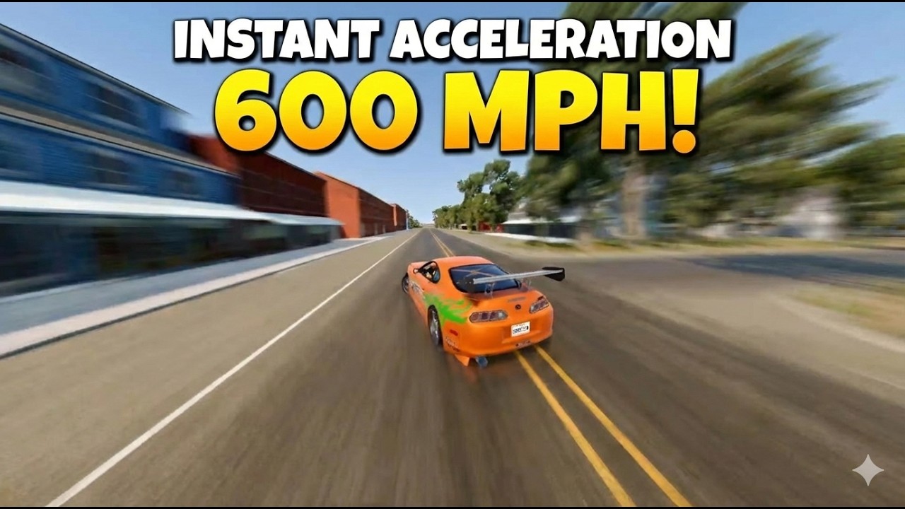 🚀 0 to 600 MPH in 1 SECOND! 🏁 (Extreme Survival Challenge) #w