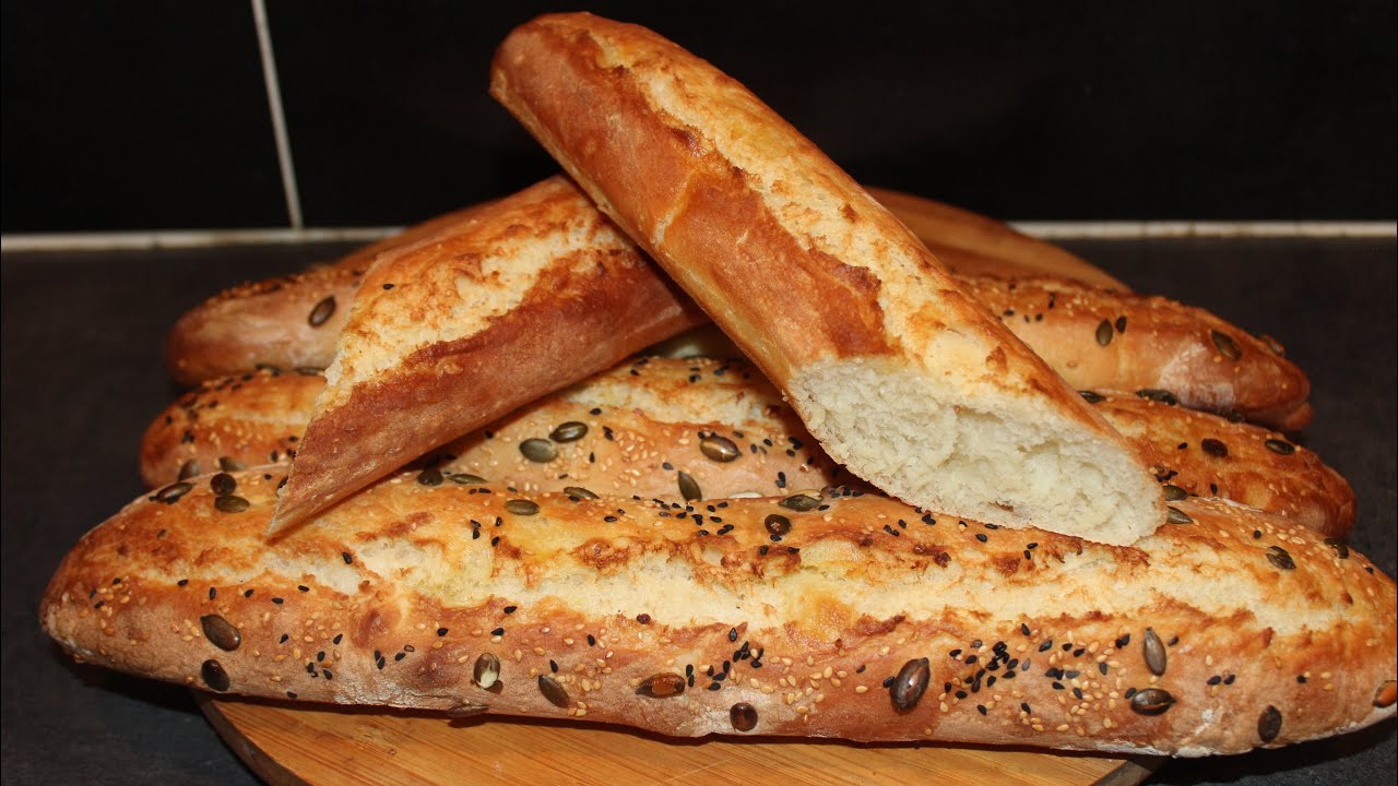 أسهل طريقة لي تحضير خبز الباڤات🥖