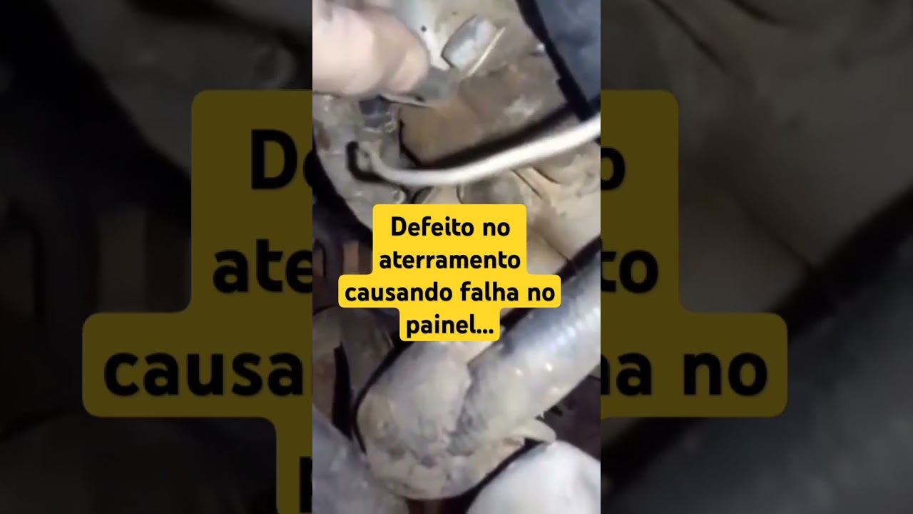 Falha no painel, causado pela falta de aterramento no motor... #probleminha #problemasresolvidos