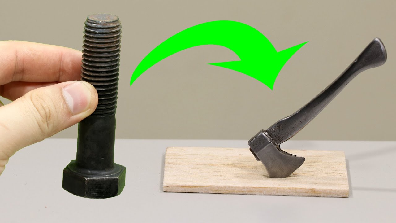 How to Make mini Axe from BOLT